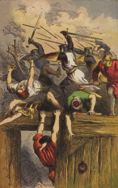 Siege of Jerusalem, Godfrey of Bouillon by English School